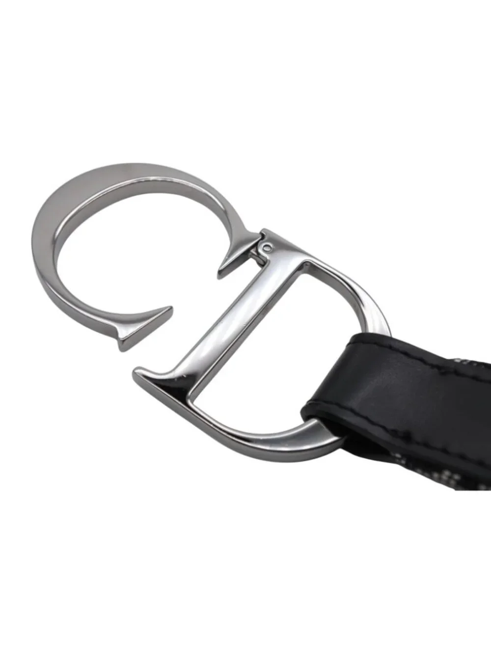Dior Belt Trotter Line CD Logo Navy Gray